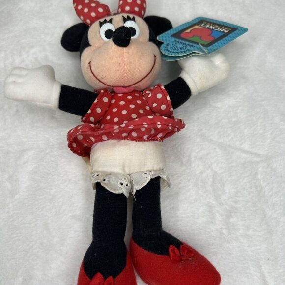 Disney Mickey Mouse and Minnie Mouse Plush Set of 2 9" By Applause - Picture 7 of 7